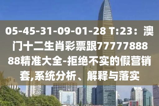 05-45-31-09-01-28 T:23：澳門十二生肖彩票跟7777788888精準(zhǔn)大全-拒絕不實(shí)的假營銷套,系統(tǒng)分析、解釋與落實(shí)