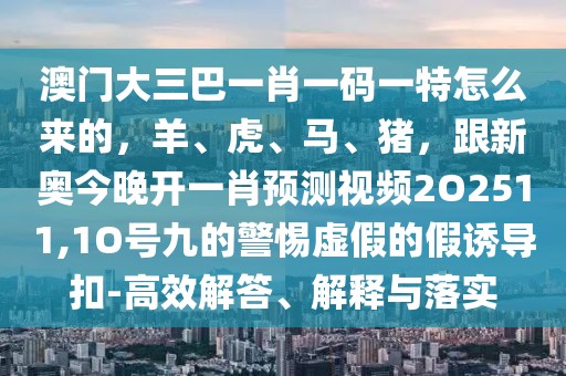 澳門(mén)大三巴一肖一碼一特怎么來(lái)的，羊、虎、馬、豬，跟新奧今晚開(kāi)一肖預(yù)測(cè)視頻2O2511,1O號(hào)九的警惕虛假的假誘導(dǎo)扣-高效解答、解釋與落實(shí)