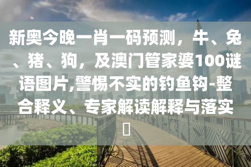 新奧今晚一肖一碼預測，牛、兔、豬、狗，及澳門管家婆100謎語圖片,警惕不實的釣魚鉤-整合釋義、專家解讀解釋與落實?